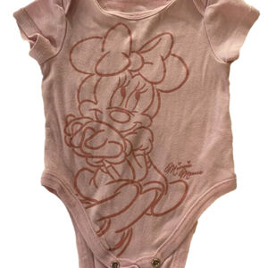Disney Babygirl Bodysuit 6-12M Pink minnie mouse design
